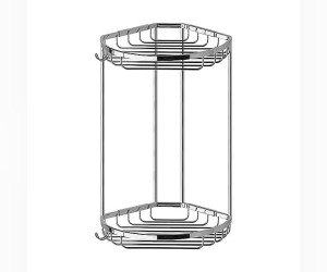 Полочка-решетка угловая FBS Ryna RYN 026 2-х ярусная