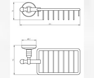 Полка Migliore Mirella 17336 - золото