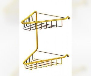 Полка-решетка двойная Migliore Complementi ML.COM.DO-50.112.DO - золото