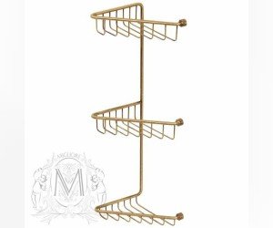 Полка-решетка тройная Migliore Complementi ML.COM.DO-50.113 - золото