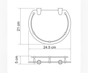 Полка стеклянная WasserKRAFT Серия К, K-566