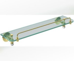 Полка стеклянная Art&Max Antic Crystal AM-E-2682SJ-Do, золото