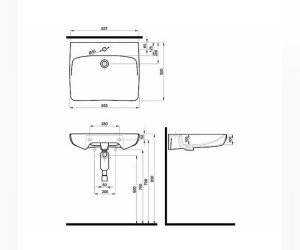 Раковина Ifo Special 65.5 х 55 см, подвесная, для людей с ограниченными возможностями, RP710336510