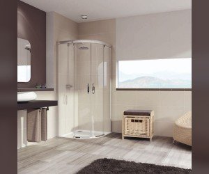 Душевой уголок Huppe Aura elegance, 120 х 90 х 190 см, стекло прозрачное