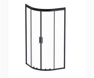 Душевой уголок Am.Pm Gem 90 х 90 см, профиль черный матовый, стекло прозрачное, W90G-401-090BT