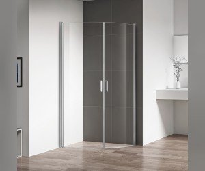 Душевой уголок RGW LE-54, 06125499-11, 90 х 90 x 195 см, дверь распашная-складная, стекло прозрачное, хром