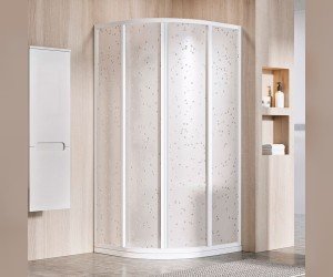 Душевой уголок Ravak Supernova SKKP4-80, профиль белый, витраж перл полистирол, 3114O10211