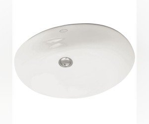 Раковина Jacob Delafon (Kohler) Caxton 43.2 x 35.6 см, встраиваемая, с переливом, белая, 2209-0