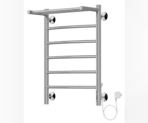 Полотенцесушитель электрический Terminus Классик П6 450х650, ширина 48.2 см, высота 65 см, с полкой, подключение справа, 4630080267107