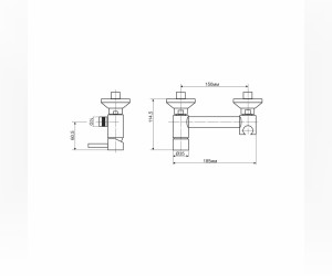 Смеситель RGW Shower Panels SP-201, 301405201-01, для гигиенического душа, хром