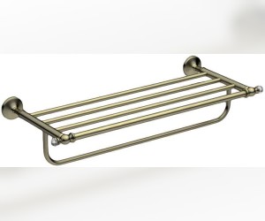 Полка для полотенец Art&Max Antic Crystal AM-E-2622SJ-Br, бронза