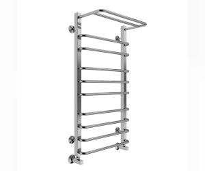 Полотенцесушитель водяной Terminus Арктур П10 500х1000 с полкой, ширина 53 см, высота 100 см, 4670078529459