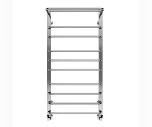 Полотенцесушитель водяной Terminus Арктур П10 500х1000 с полкой, ширина 53 см, высота 100 см, 4670078529459