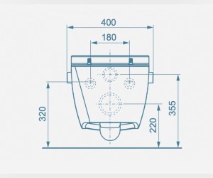 Подвесной унитаз TECEone, электронный, с функцией биде, 9700200