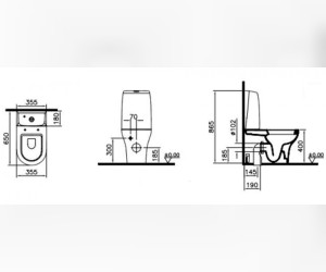 Напольный унитаз Vitra Zentrum 5782B003-0585
