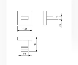 Крючок одинарный Langberger Ledro 21931A