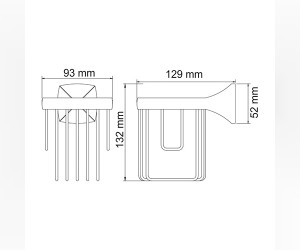 Держатель для освежителя воздуха WasserKRAFT Wern, K-2545