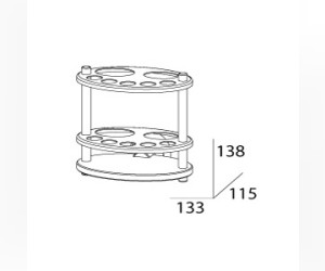 Держатель зубных щеток и пасты FBS Vizovice VIZ 060