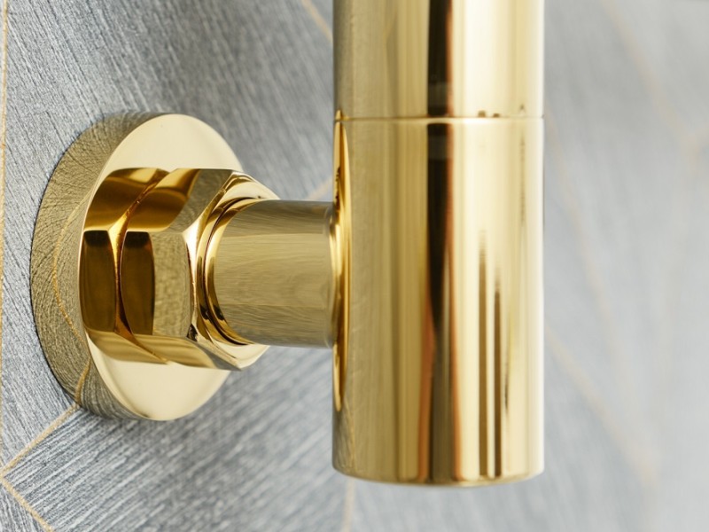 Полотенцесушитель водяной Сунержа Богема + с полкой 800x500, ширина 53.2 см, высота 80 см, золото, 03-0223-8050