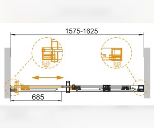 Душевая дверь Cezares Stylus-Soft-BF-1-160-C-Cr 160x195 см с доводчиком