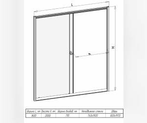 Душевая перегородка Радомир 160 см
