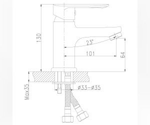 Смеситель Rossinka RS32-11 для раковины