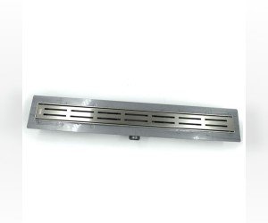 Дренажный канал Timo Smart+ 60 см с решеткой Double Gap из нержавеющей стали, цвет сталь, SMP-DGG60-LS40(DRY)