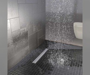 Дренажный канал Timo Basic Steel 60 см с решеткой под плитку, цвет сталь, BSPG-60 S50Rb