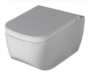 Подвесной безободковый (Rimless) унитаз Hatria Next, крышка микролифт, быстросъемное, белый, Y1F101 Y1F301