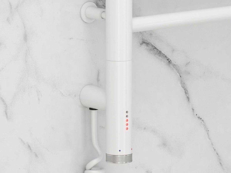 Полотенцесушитель электрический Сунержа Богема 3.0 1200 x 500 с полкой, ширина 53.2 см, высота 132.4 см, белый, L/R