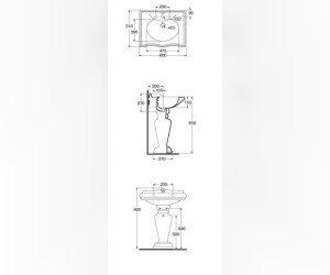 Раковина Migliore Impero ML.IMP-25.360.BI 60 см
