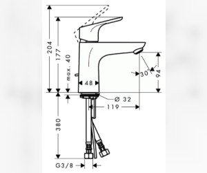 Смеситель Hansgrohe Focus 31621000 для раковины