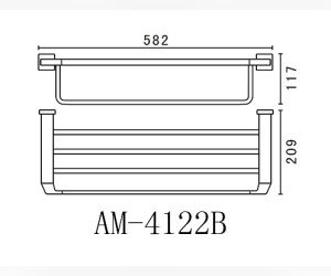 Полка для полотенец Art&Max Techno AM-E-4122B