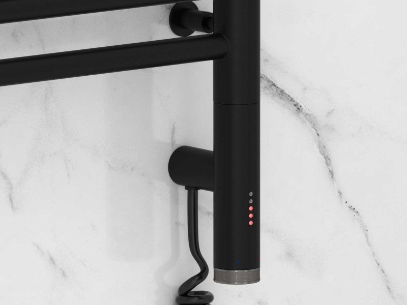 Полотенцесушитель электрический Сунержа Богема 3.0 1200 x 600 с 4 полками, ширина 63.2 см, высота 132.4 см, матовый черный, L/R