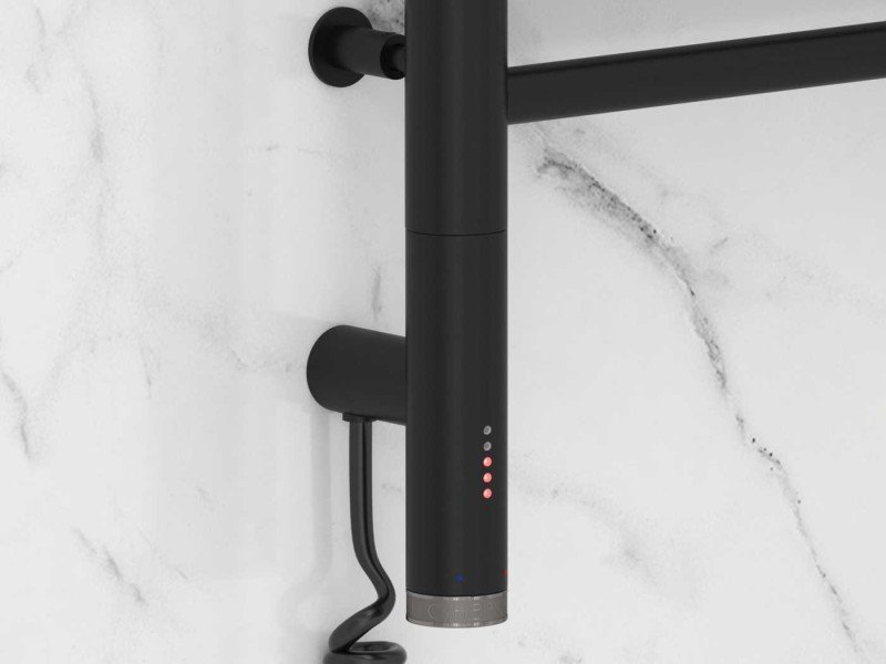 Полотенцесушитель электрический Сунержа Богема 3.0 1200 x 600 с 4 полками, ширина 63.2 см, высота 132.4 см, матовый черный, L/R