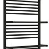 Полотенцесушитель электрический Сунержа Богема 3.0 1200 x 600 с 4 полками, ширина 63.2 см, высота 132.4 см, матовый черный, L/R