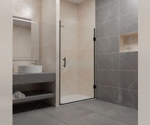 Душевая дверь RGW PA-06B, профиль - черный, 90 х 195 см, 41080609-54