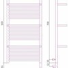 Полотенцесушитель электрический Сунержа Богема 3.0 1200 x 500 с 4 полками, ширина 53.2 см, высота 132.4 см, без покрытия, L/R