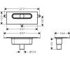 Дренажный канал Hansgrohe uBox universal, вертикальная установка, 01002180
