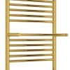 Полотенцесушитель электрический Сунержа Богема 3.0 1200 x 500 с 4 полками, ширина 53.2 см, высота 132.4 см, золото, L/R