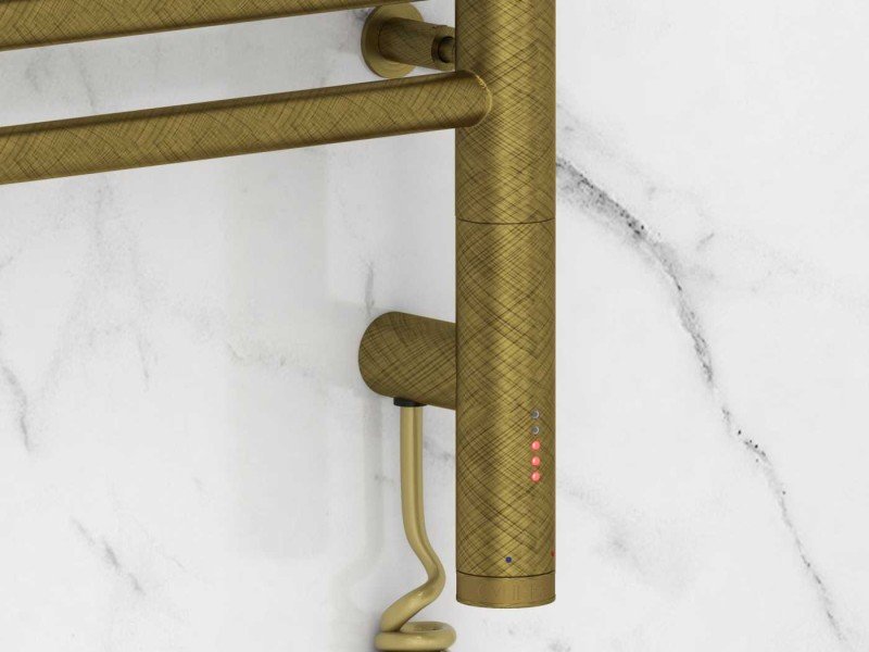 Полотенцесушитель электрический Сунержа Богема 3.0 1200 x 500 с 4 полками, ширина 53.2 см, высота 132.4 см, состаренная бронза, L/R