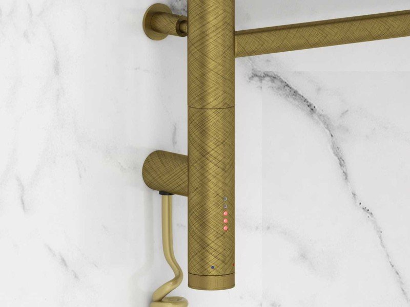 Полотенцесушитель электрический Сунержа Богема 3.0 1200 x 500 с 4 полками, ширина 53.2 см, высота 132.4 см, состаренная бронза, L/R