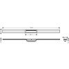 Решетка для дренажного канала Hansgrohe RainDrain Flex, 120 см, белый матовый, 56047700