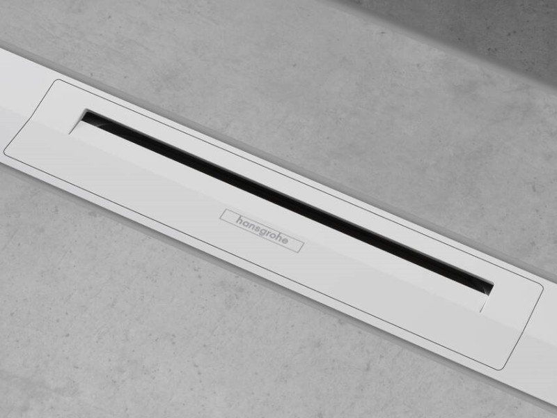 Решетка для дренажного канала Hansgrohe RainDrain Flex, 120 см, белый матовый, 56047700