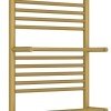 Полотенцесушитель электрический Сунержа Богема 3.0 1200 x 500 с 4 полками, ширина 53.2 см, высота 132.4 см, матовое золото, L/R