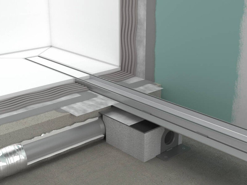 Решетка для дренажного канала Hansgrohe RainDrain Rock, 90-100 см, подрезная, под плитку, хром, 56032000