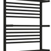 Полотенцесушитель электрический Сунержа Богема 3.0 1200 x 600 с 4 полками, ширина 63.2 см, высота 132.4 см, тёмный титан муар, L/R
