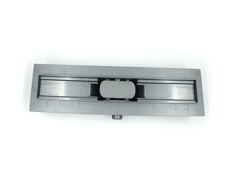 Дренажный канал Timo Smart 60 см с решеткой под плитку, цвет сталь, SM-PG60-LS40(DRY)