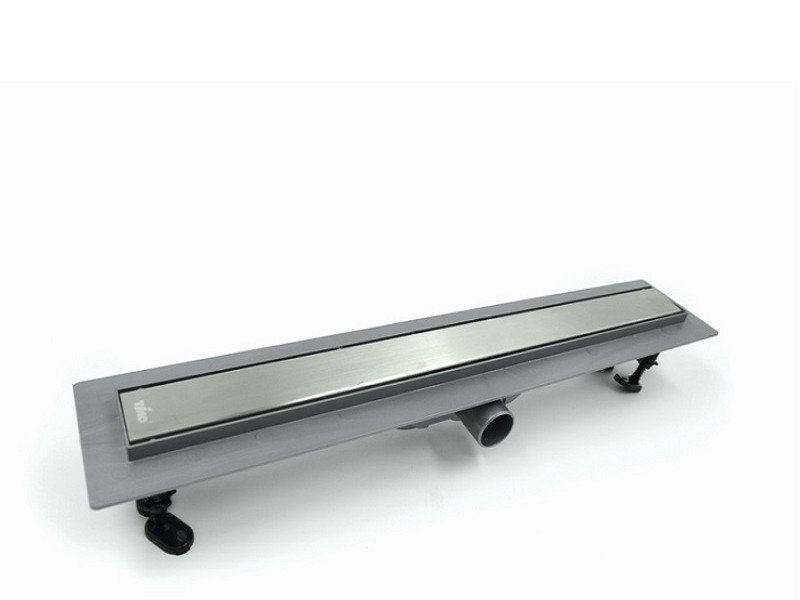 Дренажный канал Timo Smart 60 см с решеткой под плитку, цвет сталь, SM-PG60-LS40(DRY)