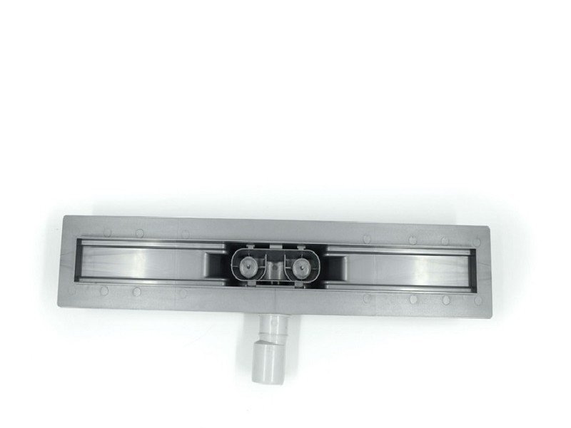 Дренажный канал Timo Smart 60 см с решеткой под плитку, цвет сталь, SM-PG60-LS40(DRY)